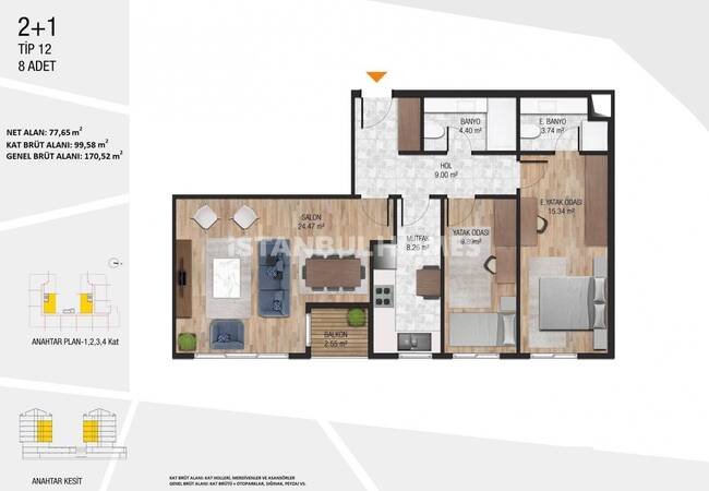 Appartements À Istanbul Près Des Commodités À Küçükçekmece 41