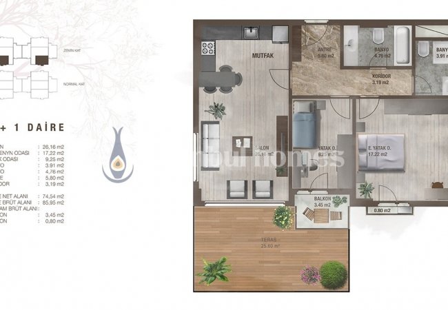 Spacious Flats with Forest Views in Sancaktepe Istanbul 36