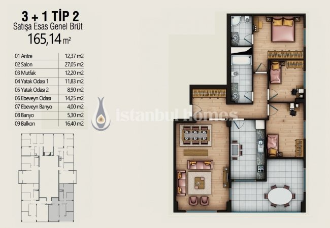 Недвижимость в Хорошем Месте с Видом на Город в Умрание 17