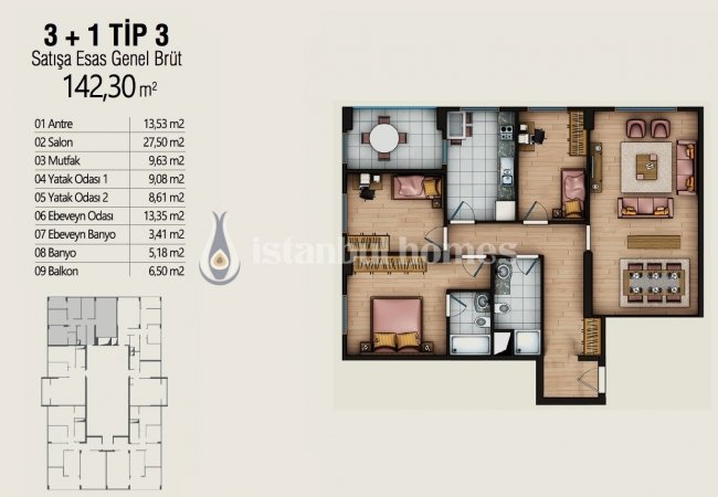 Недвижимость в Хорошем Месте с Видом на Город в Умрание 18