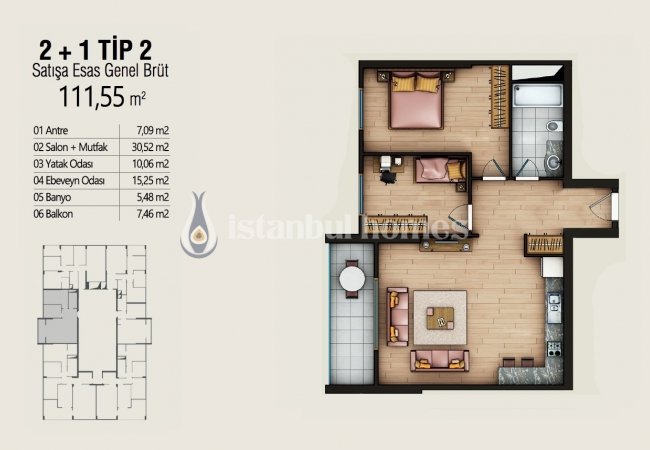 Недвижимость в Хорошем Месте с Видом на Город в Умрание 20