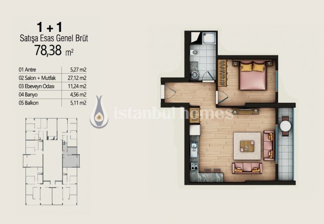 Недвижимость в Хорошем Месте с Видом на Город в Умрание 21