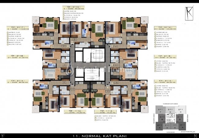 Kağıthane Levent'te Uygun Fiyatlı Lüks Tasarımlı Daireler 21