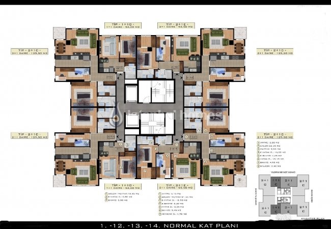 Kağıthane Levent'te Uygun Fiyatlı Lüks Tasarımlı Daireler 19