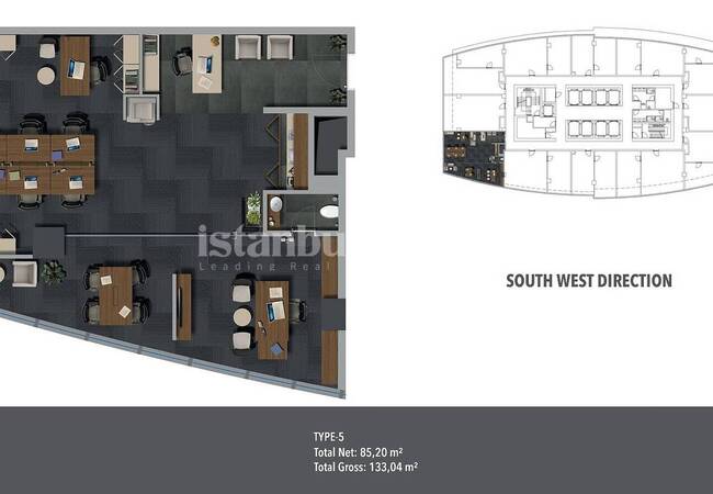 İstanbul Maltepe'de E5 Karayolu'na Yakın Yatırımlık Ofisler 15