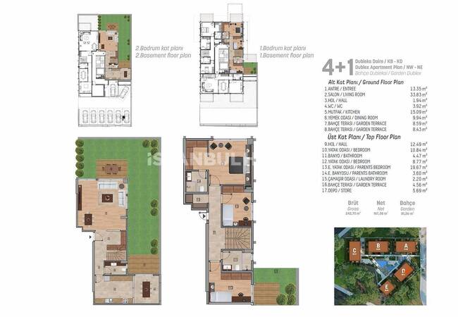 آپارتمان های سطح بالا واقع در یک مجتمع استخردار در استانبول 30