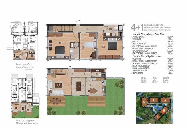 آپارتمان های سطح بالا واقع در یک مجتمع استخردار در استانبول 31