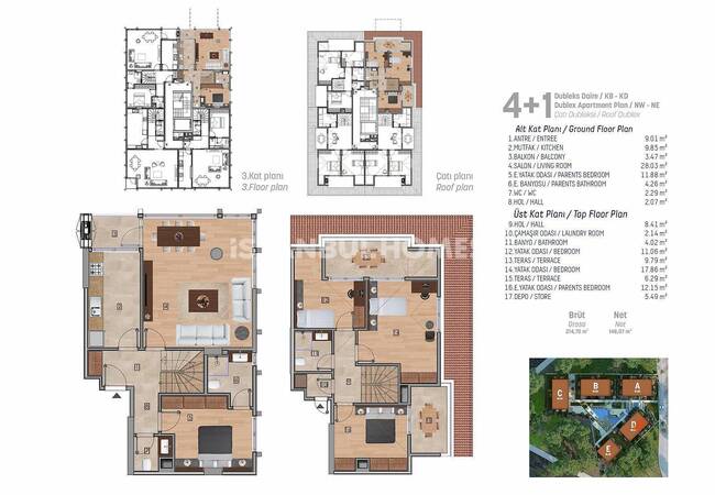 آپارتمان های سطح بالا واقع در یک مجتمع استخردار در استانبول 32