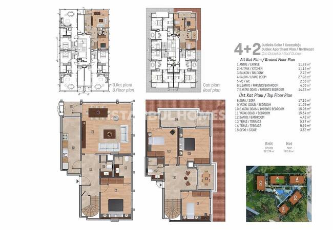 آپارتمان های سطح بالا واقع در یک مجتمع استخردار در استانبول 35