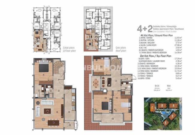 آپارتمان های سطح بالا واقع در یک مجتمع استخردار در استانبول 37