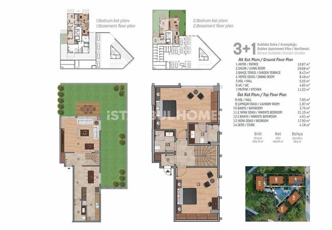 آپارتمان های سطح بالا واقع در یک مجتمع استخردار در استانبول 38