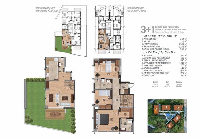 آپارتمان های سطح بالا واقع در یک مجتمع استخردار در استانبول 39