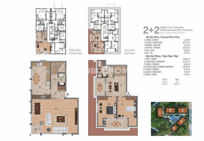 آپارتمان های سطح بالا واقع در یک مجتمع استخردار در استانبول 40