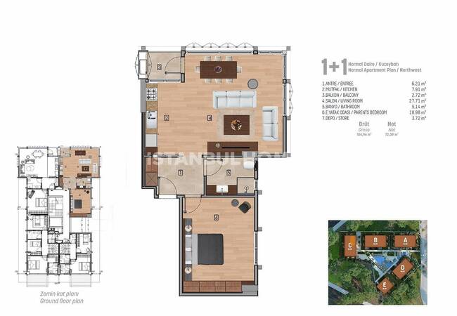 آپارتمان های سطح بالا واقع در یک مجتمع استخردار در استانبول 46