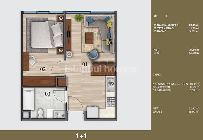 Brandneue Immobilien In Der Nähe Von Täglichen Annehmlichkeiten In Kagithane 24