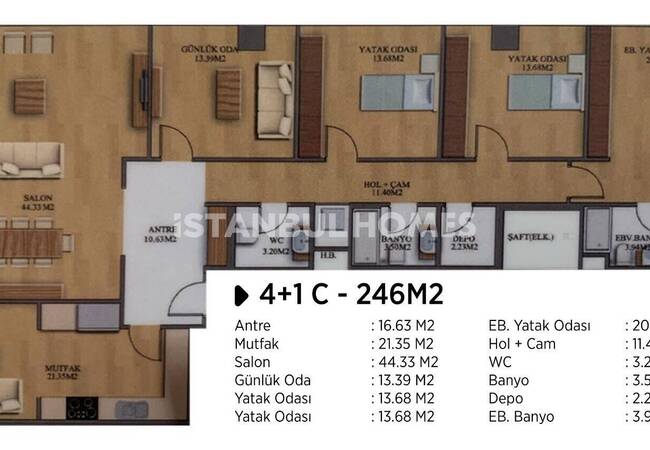 Kadıköy'de Metroya Yakın Güvenlikli Site İçinde Daire 31