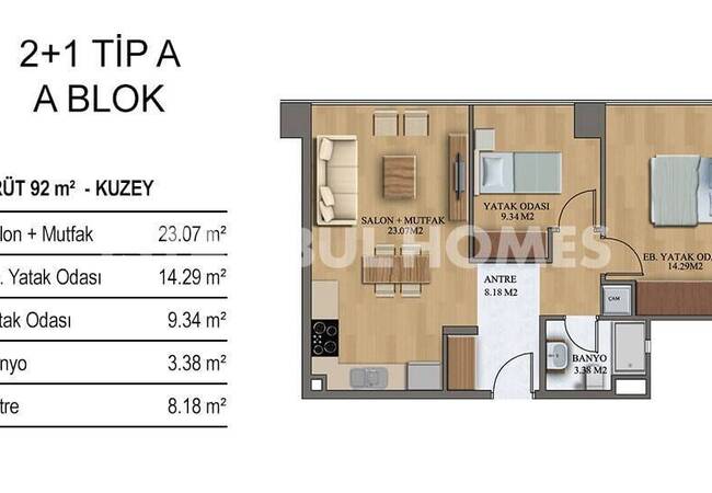 Kadıköy'de Metroya Yakın Güvenlikli Site İçinde Daire 34