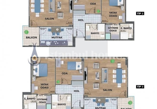 İstanbul Sancaktepe'de Güvenlikli Site İçinde Lüks Daireler 22