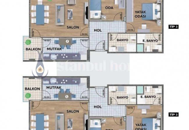 İstanbul Sancaktepe'de Güvenlikli Site İçinde Lüks Daireler 24