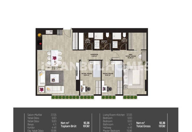 卡迪科伊(kadikoy) 带全景泳池的综合设施的物业 32