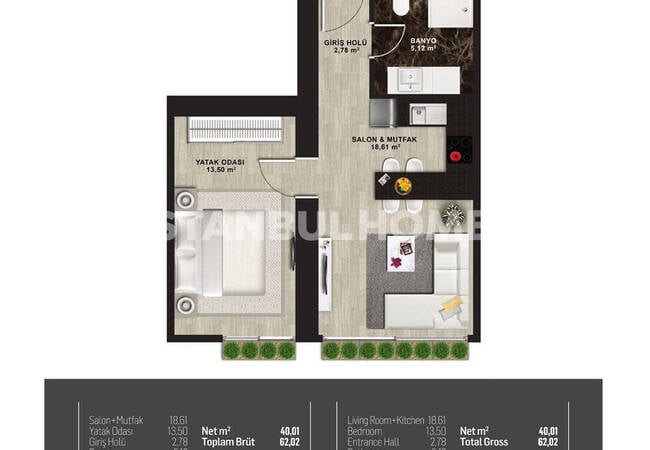 卡迪科伊(kadikoy) 带全景泳池的综合设施的物业 44