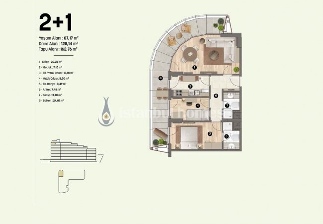 Appartements Neufs Pendik Avec Opportunité D'investissement 31