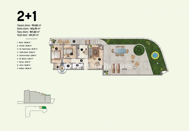 Appartements Neufs Pendik Avec Opportunité D'investissement 35