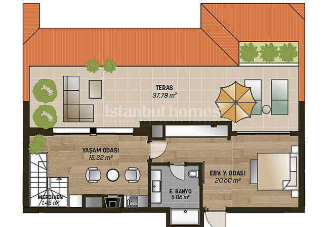 Modernly Designed Real Estate in an Elite Complex in Beykoz 36