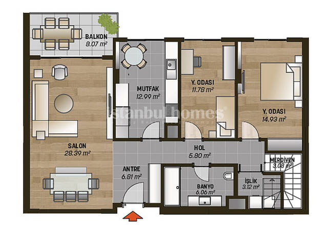Modernly Designed Real Estate in an Elite Complex in Beykoz 37
