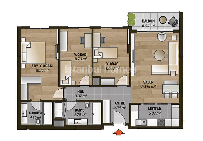 Modernly Designed Real Estate in an Elite Complex in Beykoz 41