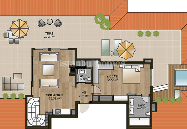 Modernly Designed Real Estate in an Elite Complex in Beykoz 28