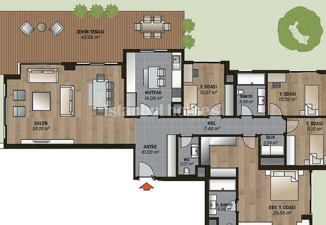 Modernly Designed Real Estate in an Elite Complex in Beykoz 31