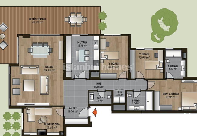 Modernly Designed Real Estate in an Elite Complex in Beykoz 32