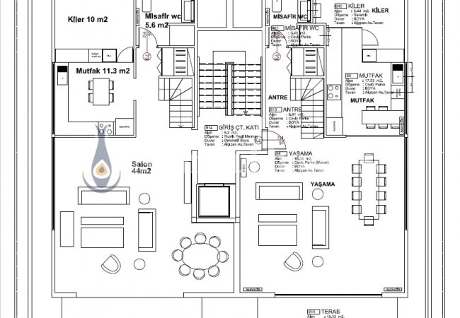 Üsküdar'da Elit Sitede Müstakil Villa ve Yarı Müstakil Villa 37
