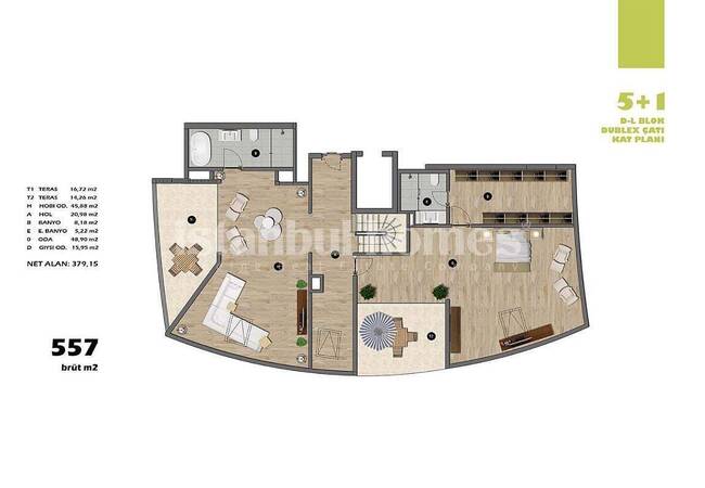 آپارتمان در اسکودار نزدیک به مترو و جاده های ارتباطی 50