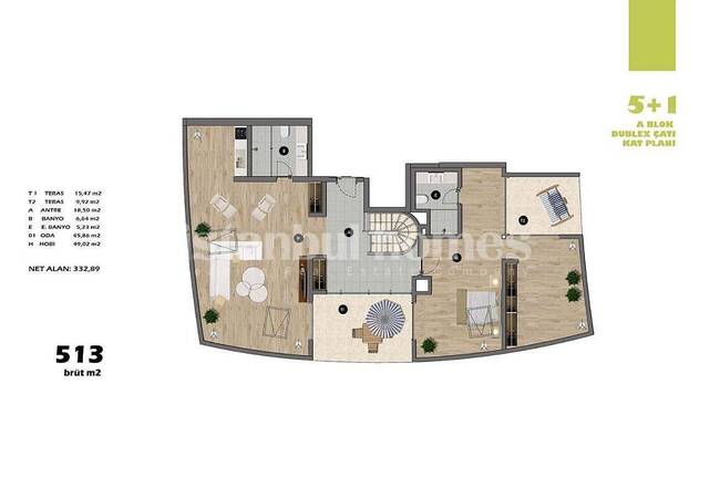 آپارتمان در اسکودار نزدیک به مترو و جاده های ارتباطی 52