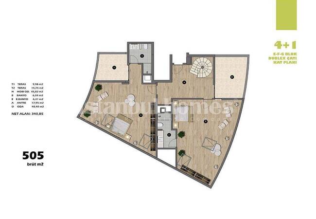 آپارتمان در اسکودار نزدیک به مترو و جاده های ارتباطی 56