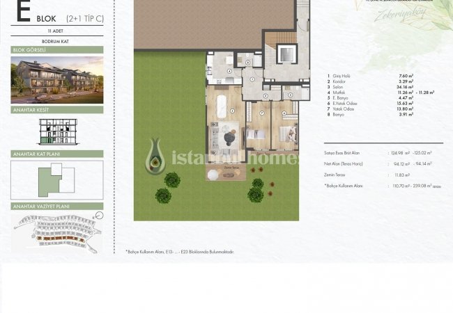 Zekeriyaköy'de Site İçinde Zengin Olanaklı Lüks Daireler 18
