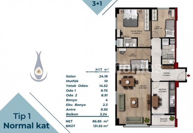 Luxury Tuzla Apartments in a Family Friendly Complex 4