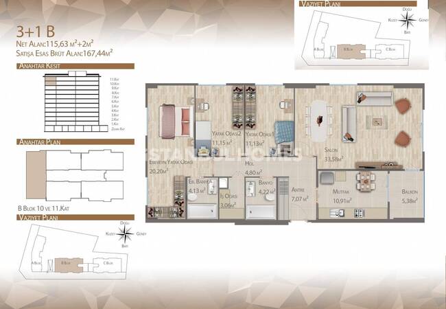 İstanbul’da Yüzme Havuzlu Site İçinde Satılık Daireler 19