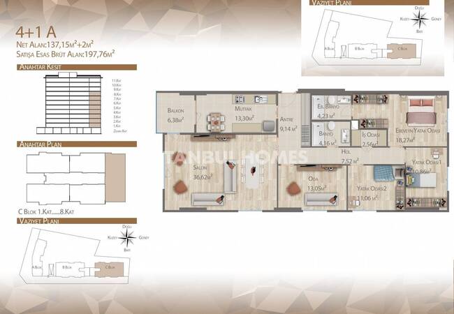 İstanbul’da Yüzme Havuzlu Site İçinde Satılık Daireler 21
