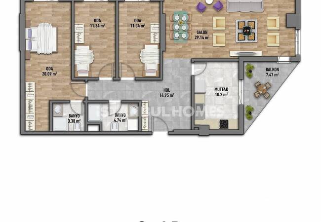 فروش آپارتمان با قیمت مناسب در بیلیکدوزو 36