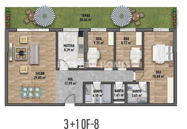 فروش آپارتمان با قیمت مناسب در بیلیکدوزو 38