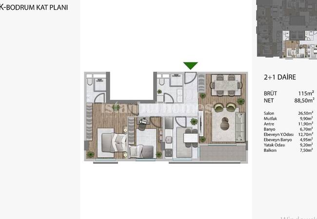 آپارتمان های نوساز و جدید، نزدیک به خط ساحلی در بیلیکدوزو 20
