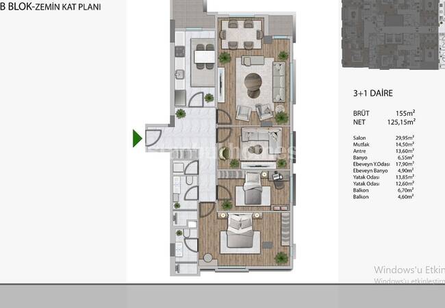 آپارتمان های نوساز و جدید، نزدیک به خط ساحلی در بیلیکدوزو 22