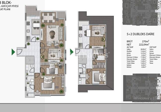 آپارتمان های نوساز و جدید، نزدیک به خط ساحلی در بیلیکدوزو 25
