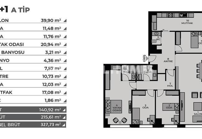 Flats in a Complex with Rich Social Amenities in Kadikoy 24