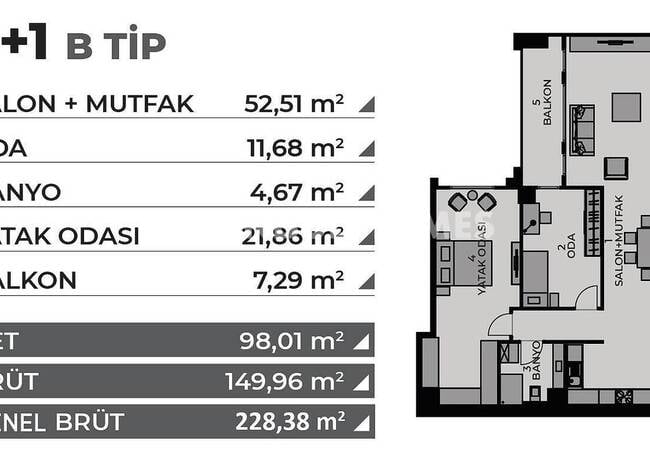 Flats in a Complex with Rich Social Amenities in Kadikoy 29