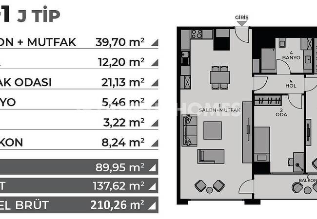 Flats in a Complex with Rich Social Amenities in Kadikoy 32