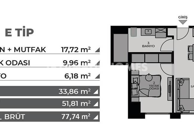 Flats in a Complex with Rich Social Amenities in Kadikoy 34